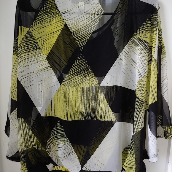Alfani Tops - *SOLD* Alfani Multi Colored Blouse with Tank